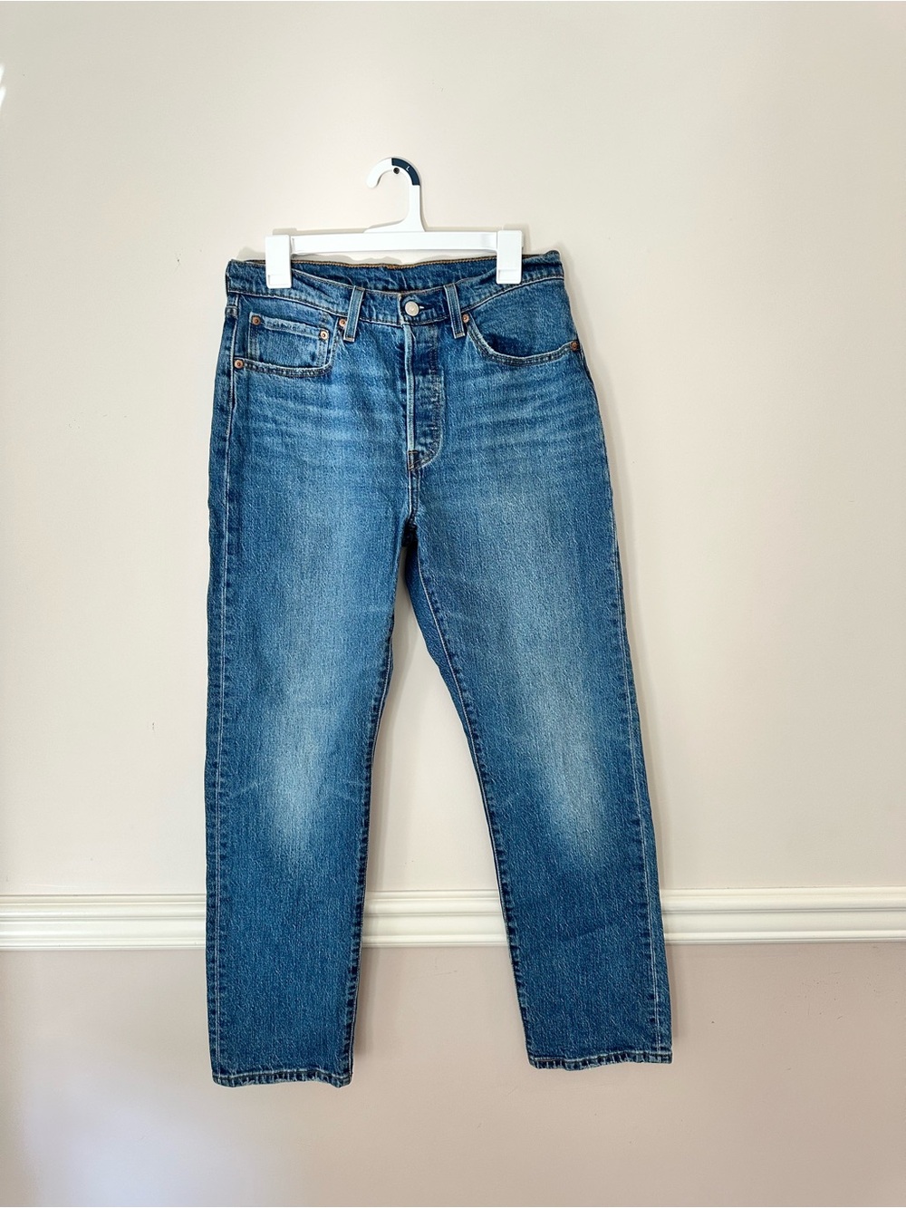 Levi's Straight-Leg 501 Women's Denim Jeans in Blue